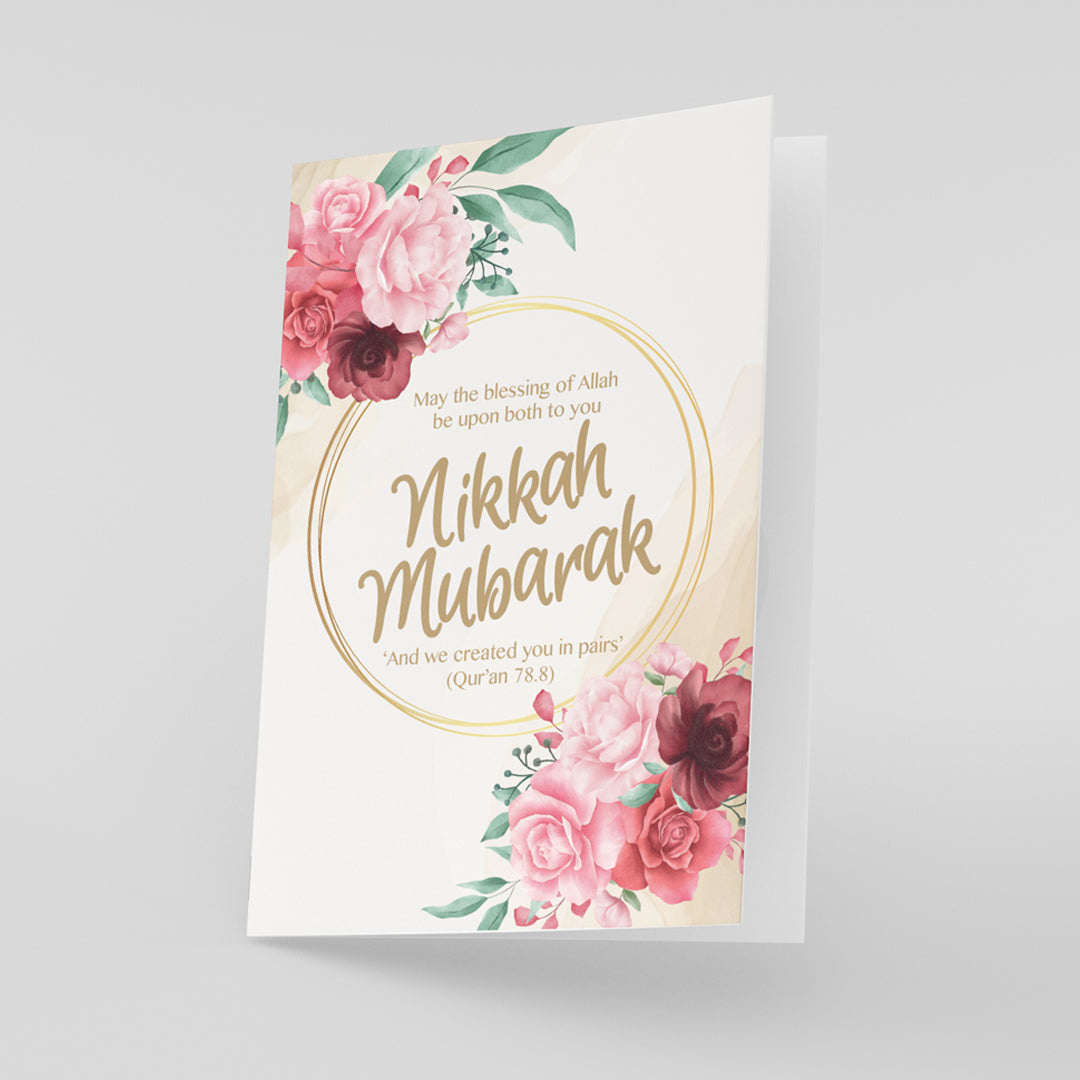 Nikkah Mubarak Card